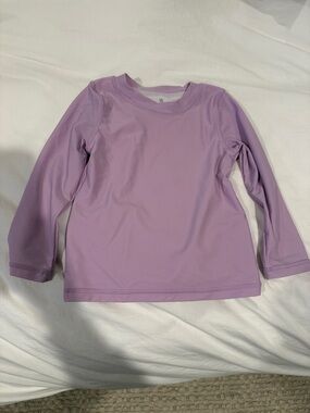 Caden Lane Lavender Long-Sleeve Kids Rashguard